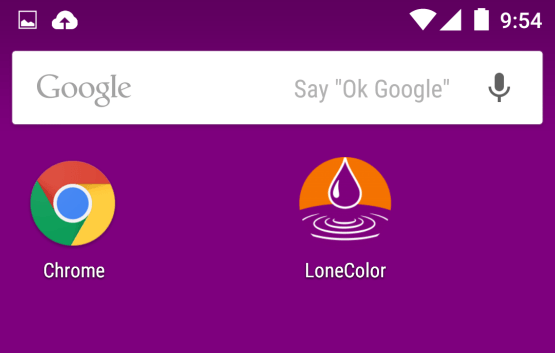 LoneColor for Android: instant color wallpapers
